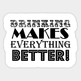 Drinking Sticker